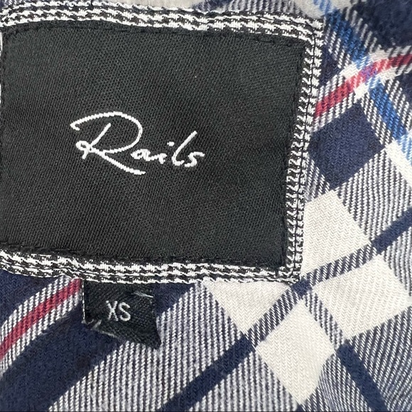 RAILS Ombré Dip Dye Plaid Button Down - Picture 7 of 7